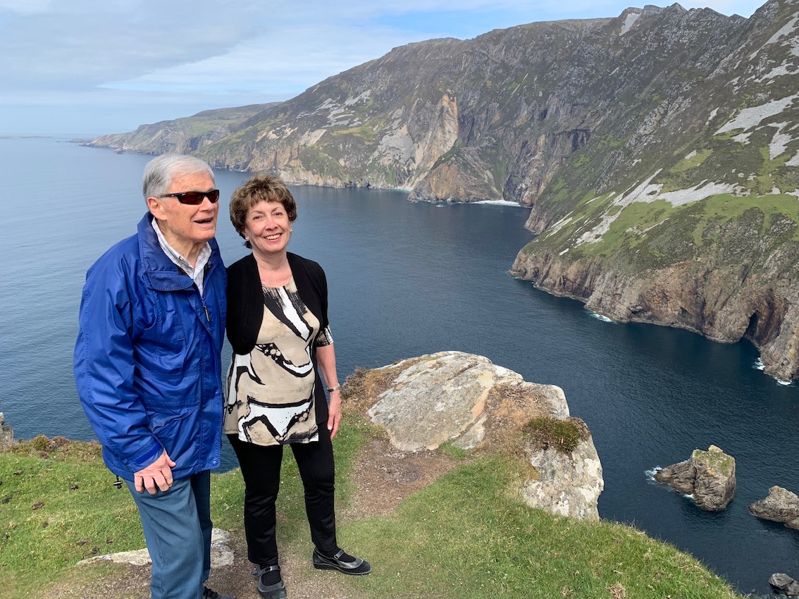 Jack & Marilyn Lieby at Sliabh Liag Cliffs in Donegal
