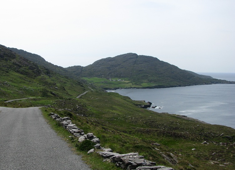 King of the road on the Beara Peninsula without a coach in sight...