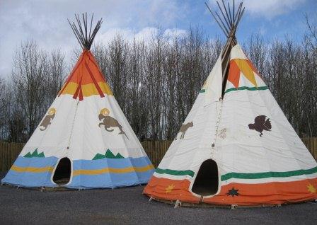 Indian teepees