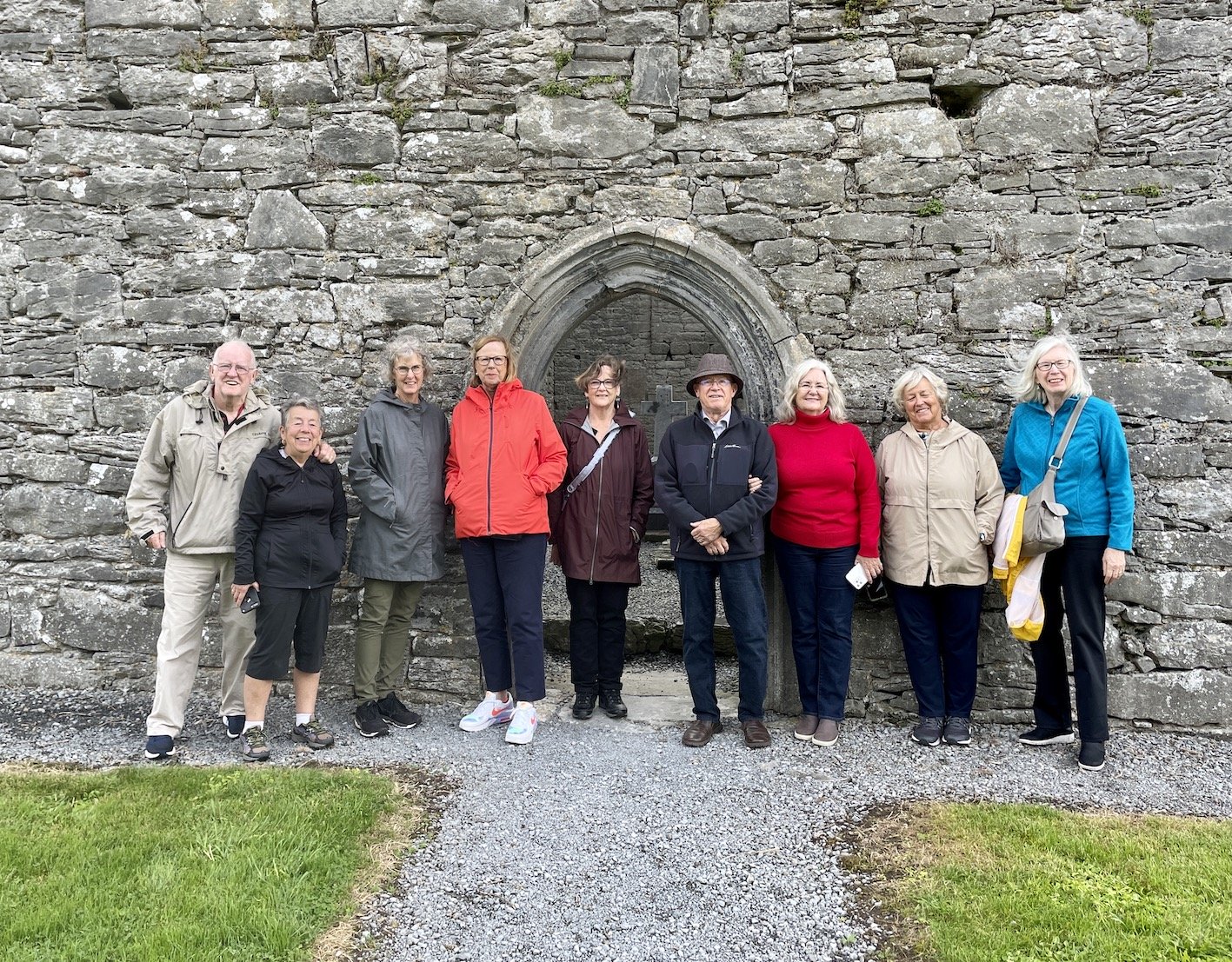 September 2021 Classic Tour Group at Corcomroe Abbey, County Clare
