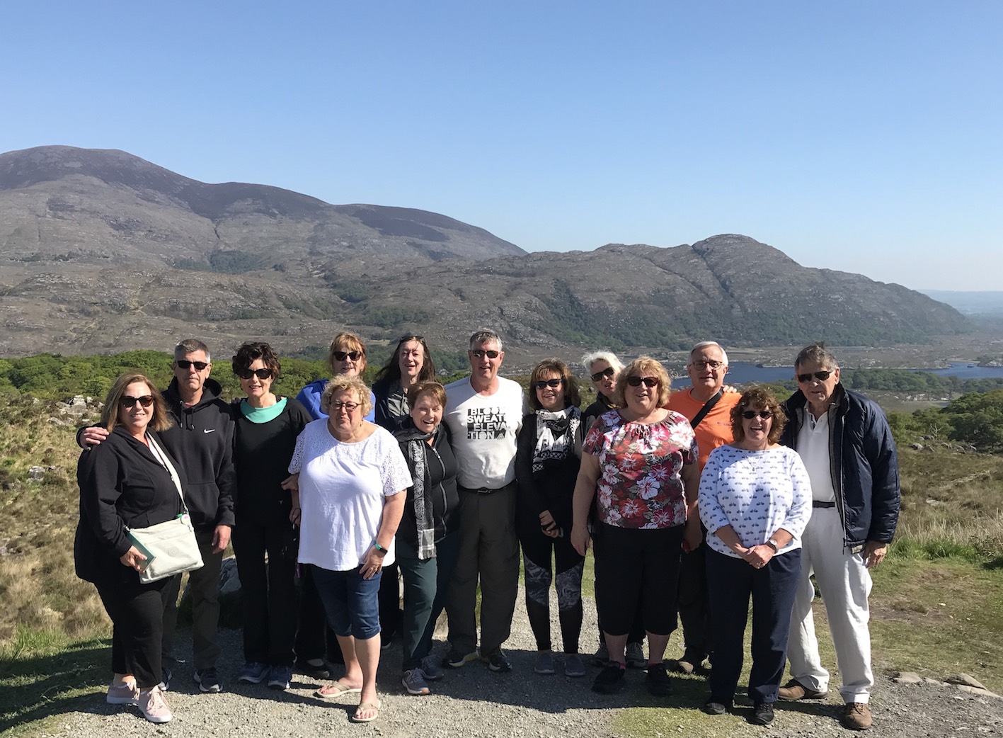 May 2018 Tour Group at the Ladie's View, Killarney
