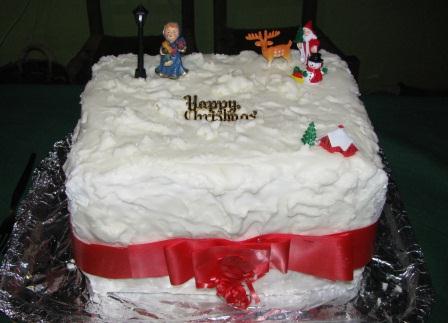 Irish Christmas Cake, no doubt laced with whiskey!