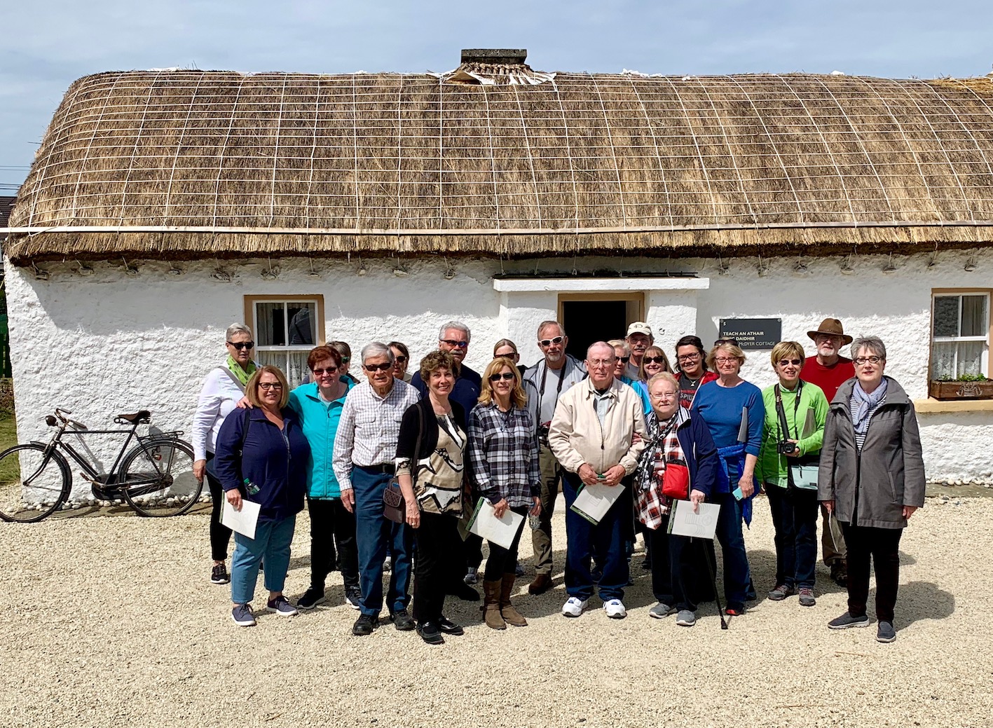 2019 May Tour Group in Glencolmcille in Donegal