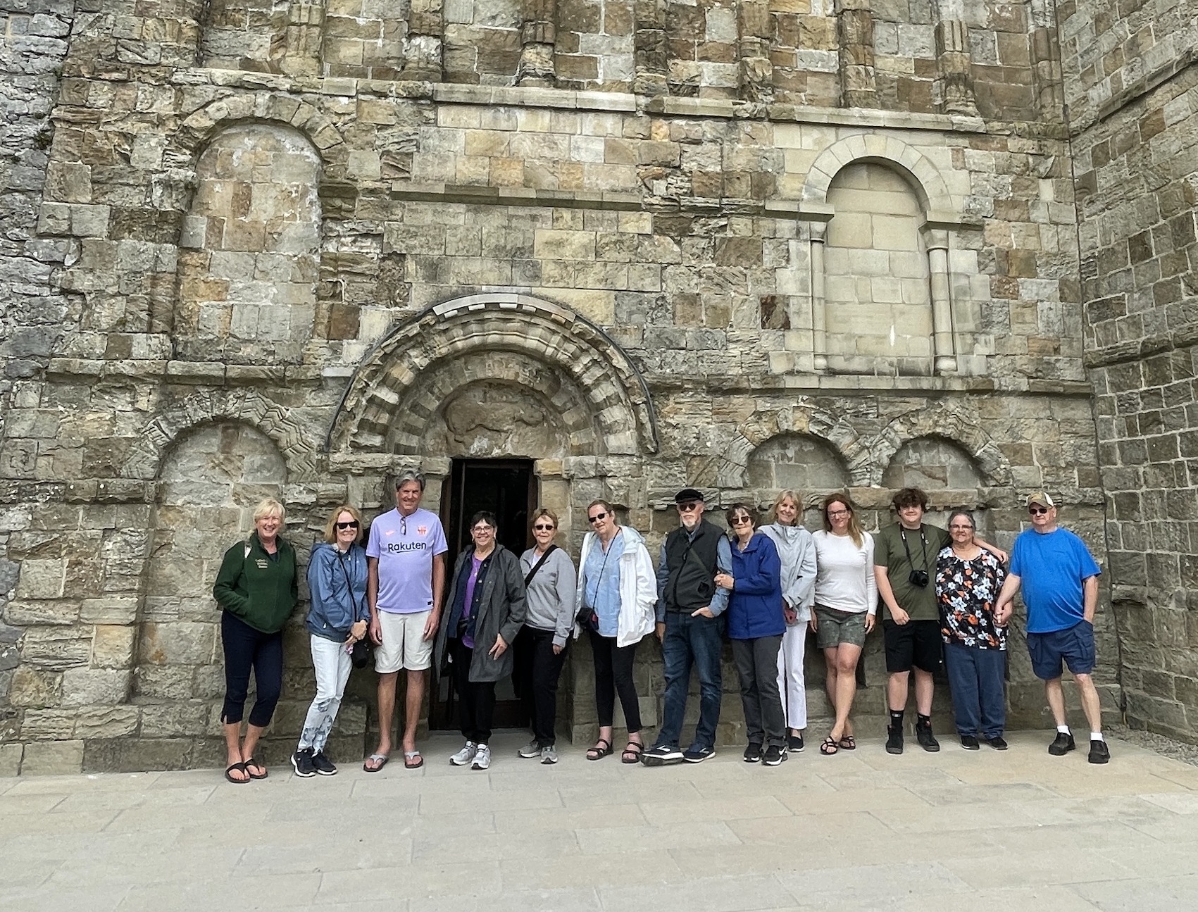 June 2022 Tour Group at the Rock of Cashel, County Tipperary