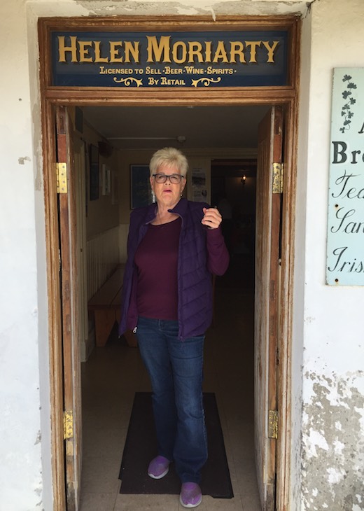 Marcia Van Dalsem being Bean an Tí at Helen's Bar on the Beara Peninsula in West Cork