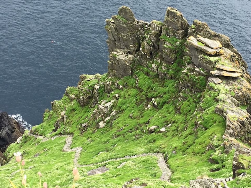 The old path up to the top of Skellig Michael, County Kerry.