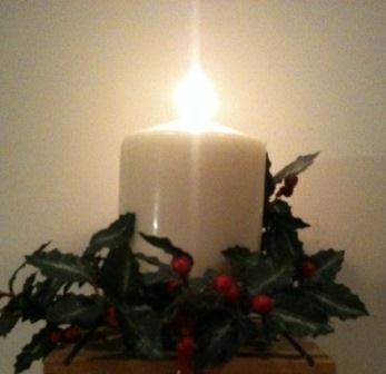 Chrismas candle in Ireland