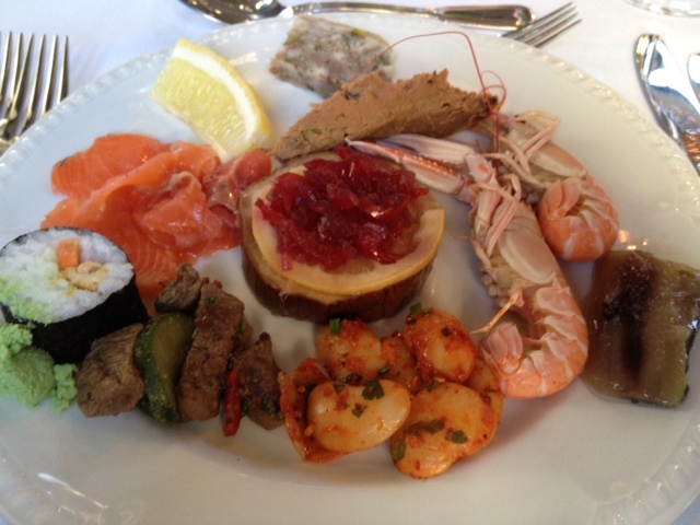 Buffet starter at Blairscove Restaurant