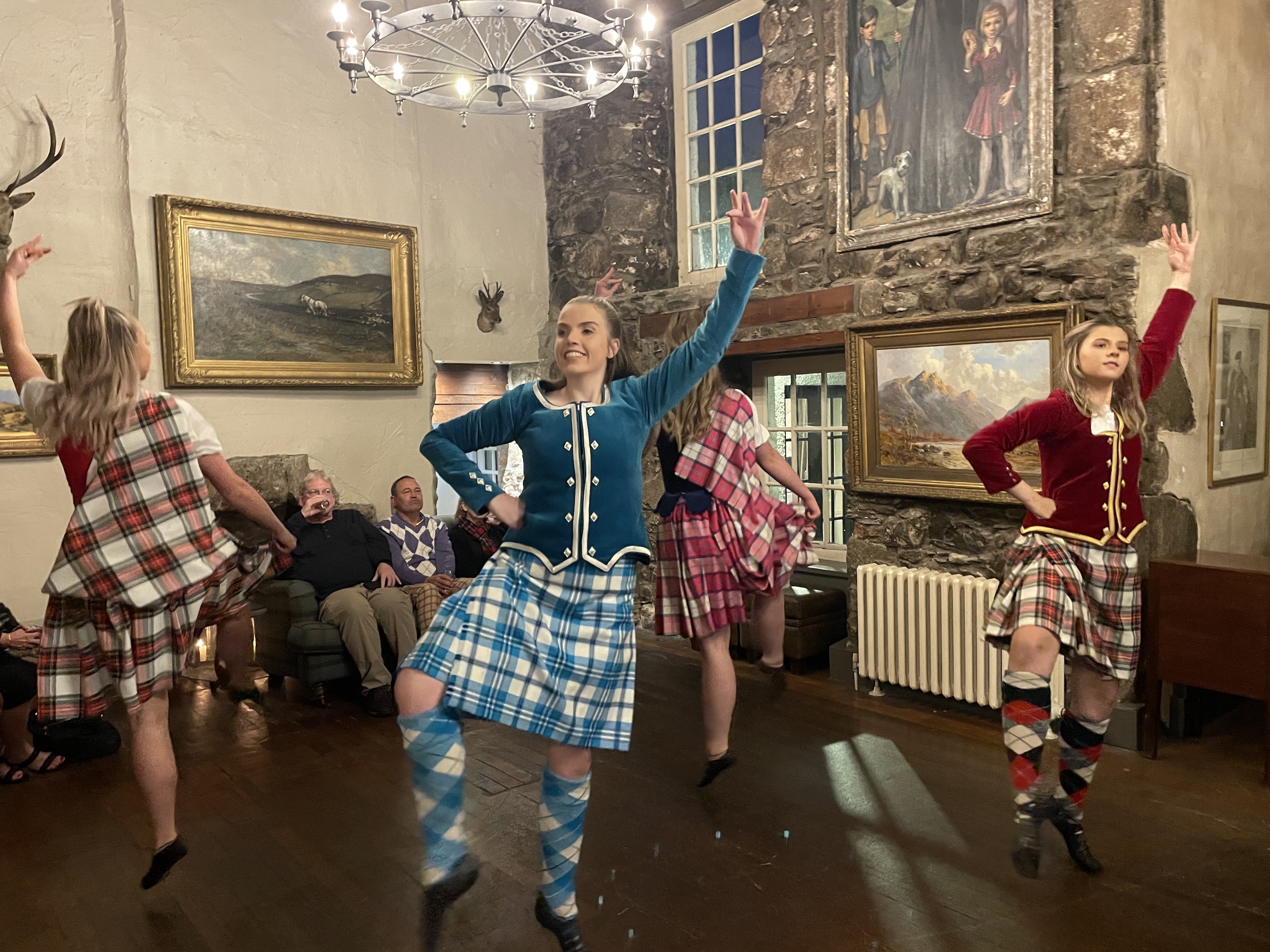 Highland dancing in the Great Hall at MaryCulter