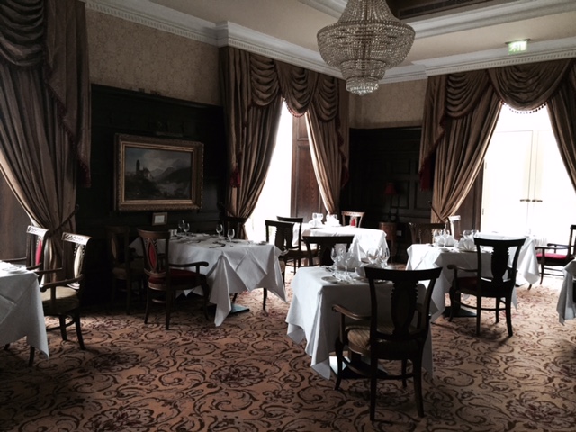 Kilronan Castle, dining room.