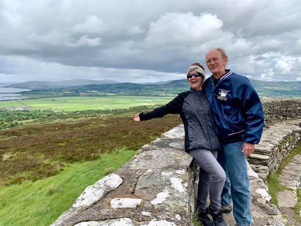 PJ and Dave at Grianan an Ailleach, County Donegal