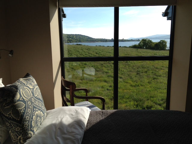 A room with a sea view at Blairs Cove, West Cork