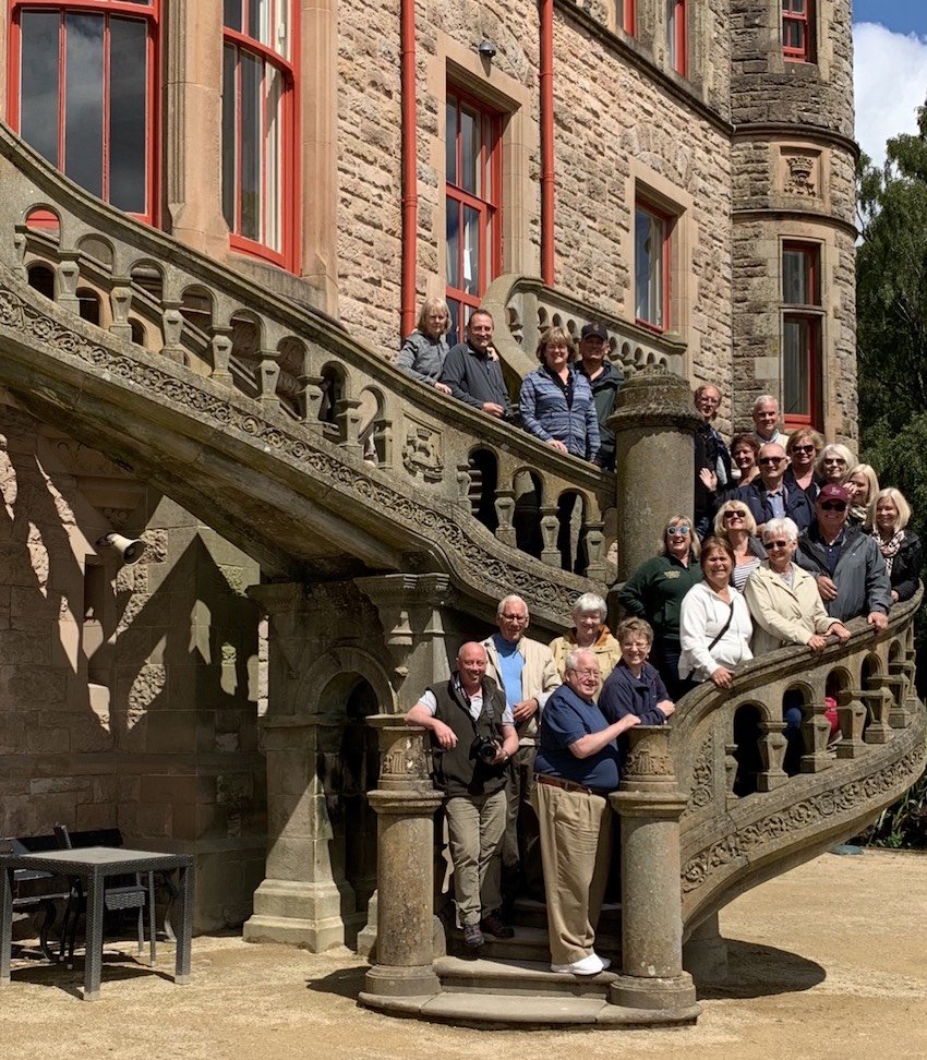 2019 June Tour Group at Belfast Castle in Northern Ireland