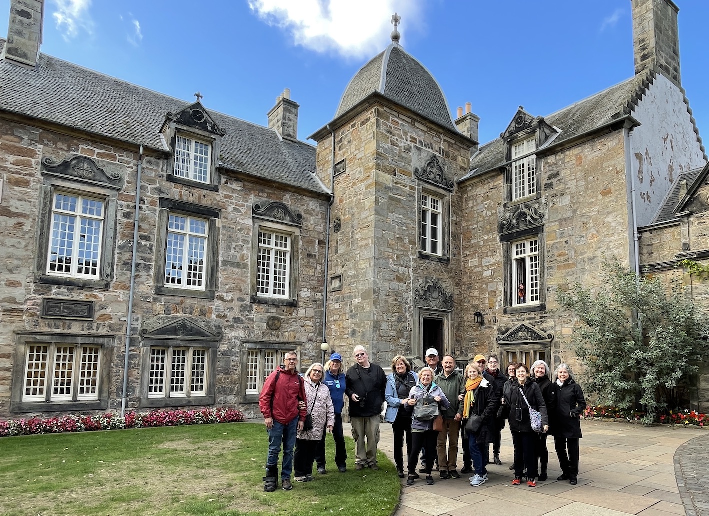 2022 Scottish Tour Group at St Andrews University