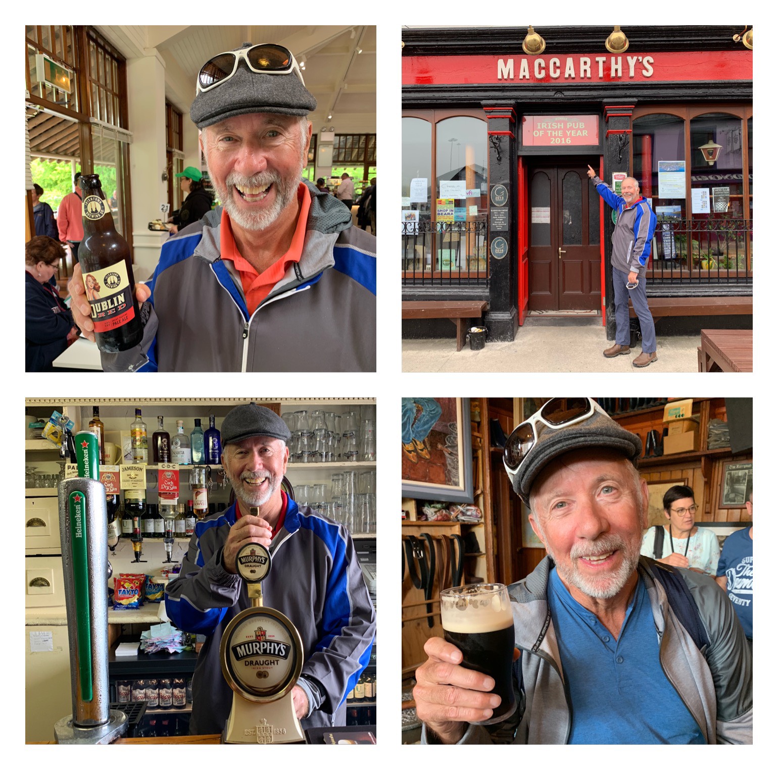 Berl Wyatt enjoying one of many beers in Ireland!