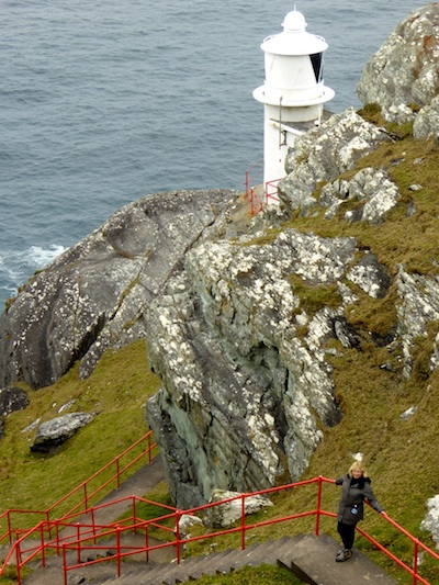 Susan Byron at the Sheep's Head Lighthouse in West Cork.