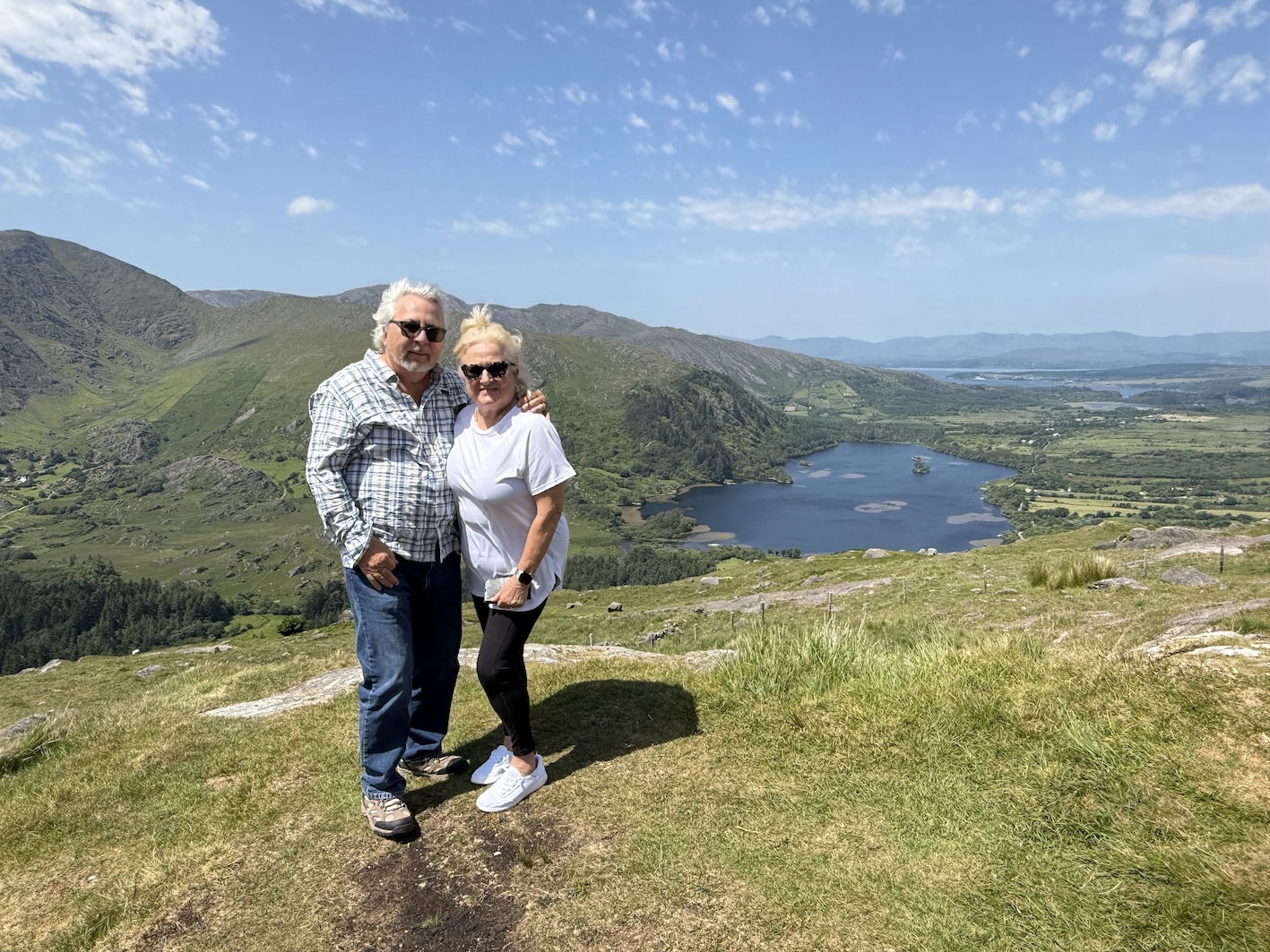 Zee & Joe Pongonis at the Healy Pass on the Beara Peninsula