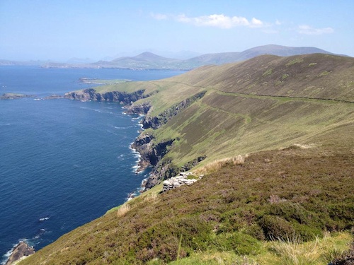 Cliffs on the north side of the Great Blasket Island