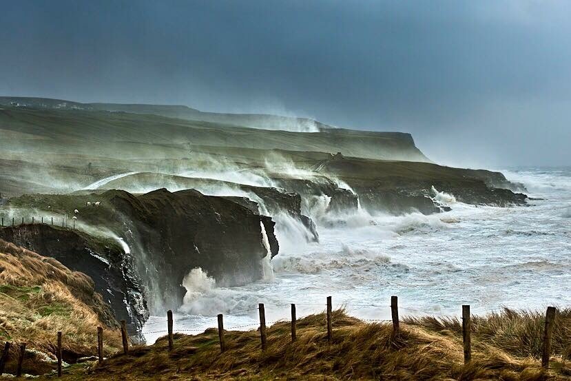 Cliffs of Moher on a wild day....