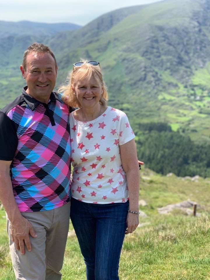 Denise and Greg Selkrig on the Healy Pass, County Kerry