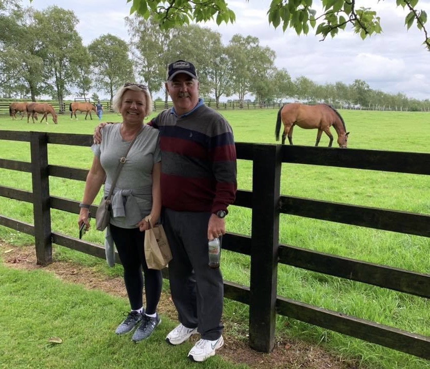 Donna and Mike Cushing at the Irish National Stud in County Kildare