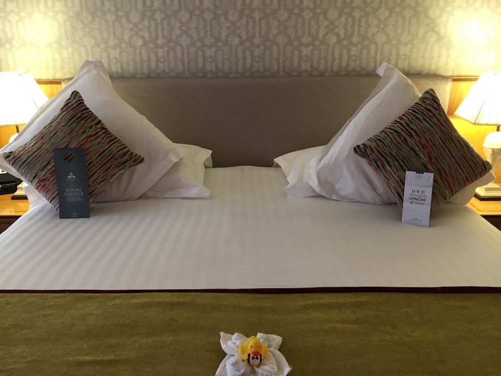 Very cosy bedrooms at Europa Hotel complete with cute yellow bath duck!