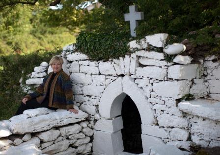 Irish Expert Susan Byron at Gleninagh Well, County Clare.