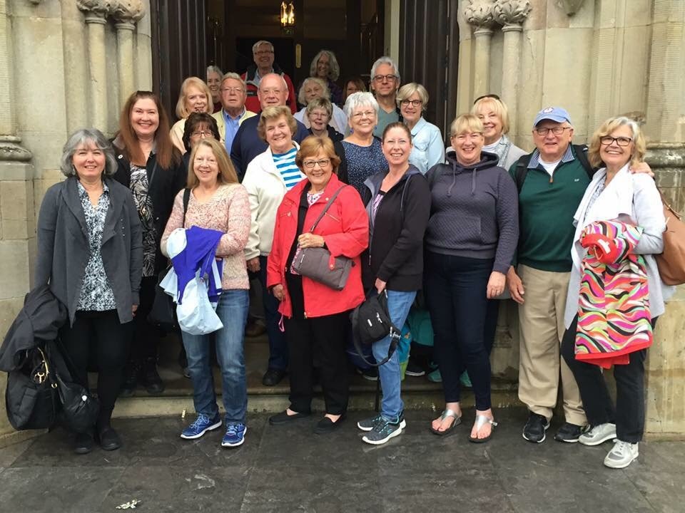 June 2017 Tour Group at Lough Eske Castle in Donegal