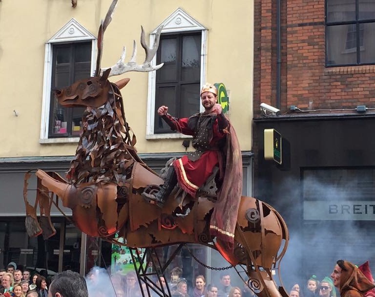 Macnas mechanical horse on parade